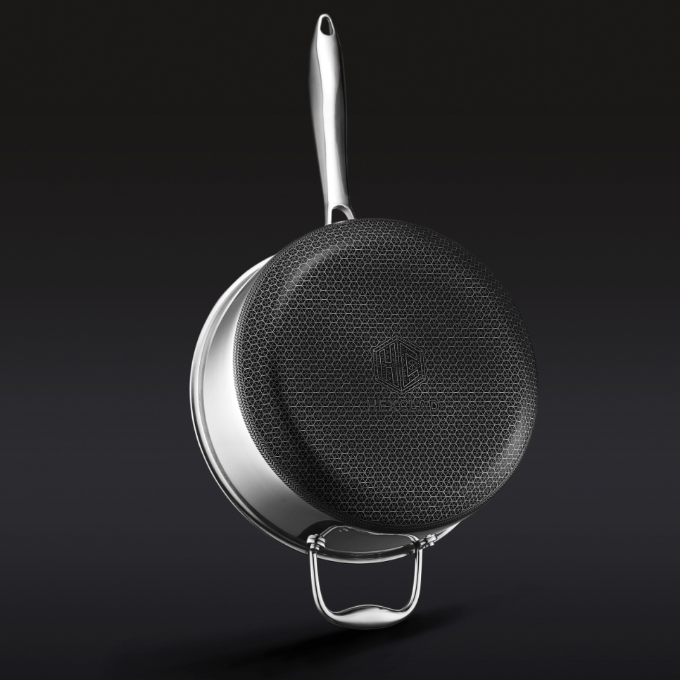 Rondel ze szklaną pokrywką, nieprzywierający, 4,7 l - Hexclad