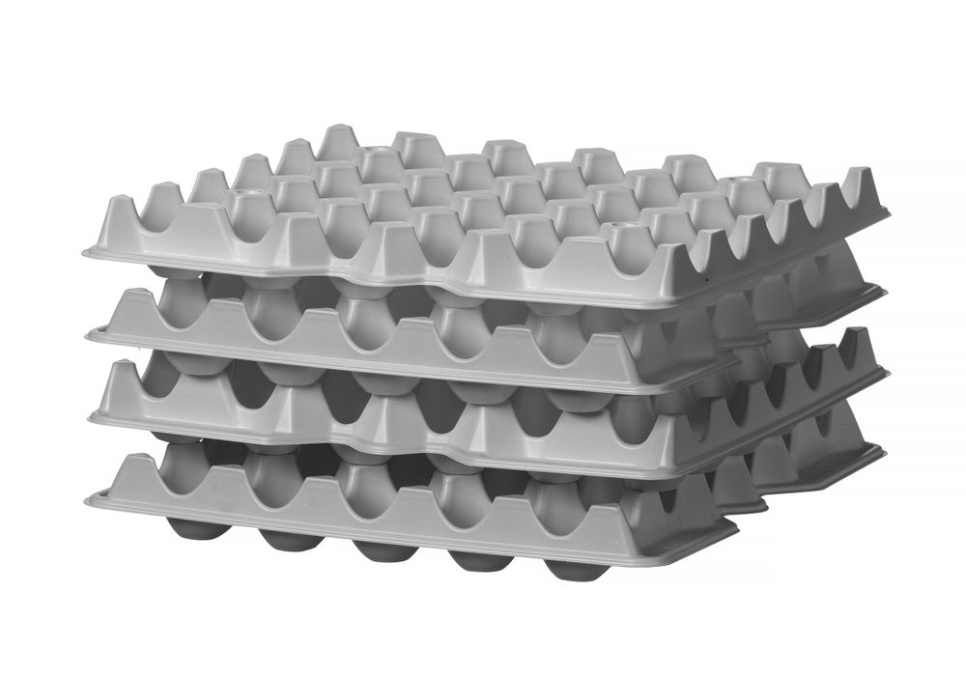 Plastikowa tacka na jajka, opakowanie 4 szt. - Hendi