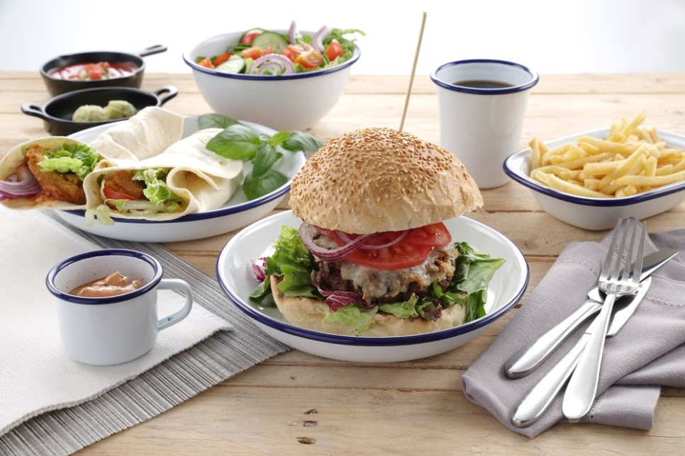 Emaliowany głęboki talerz, 20 cm - Hendi