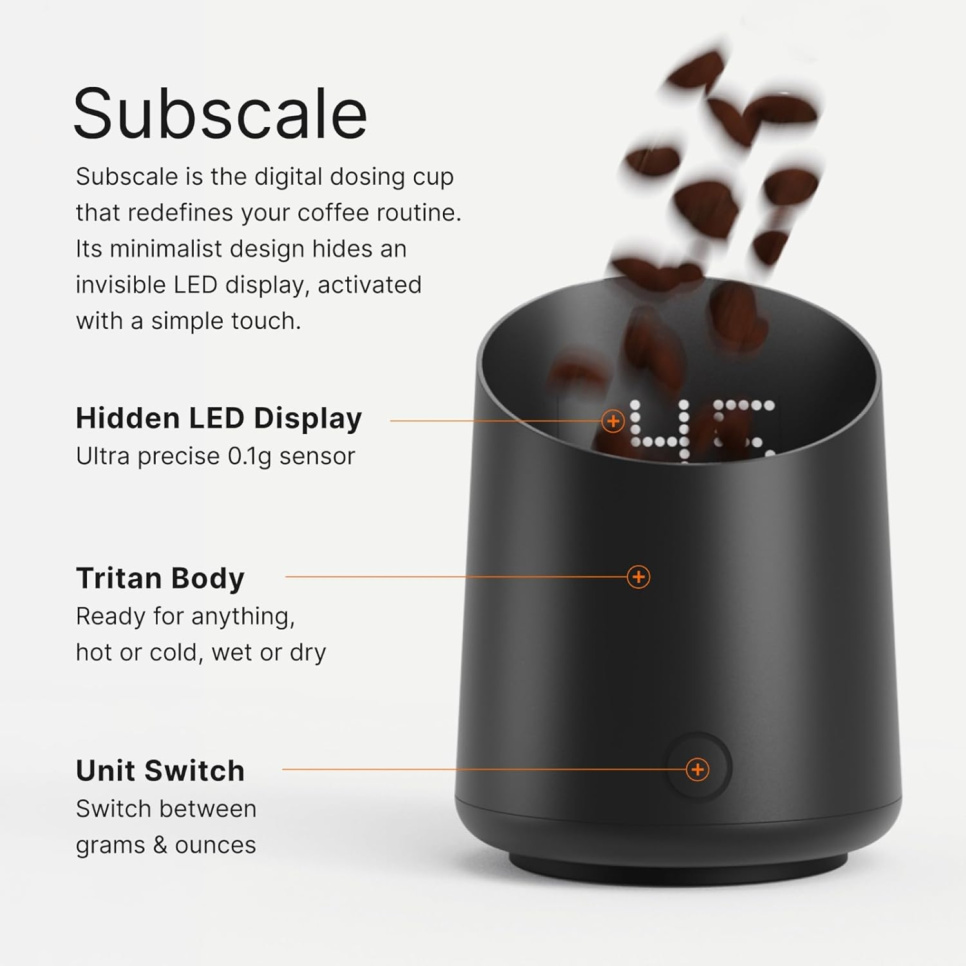 Subminimal SubScale waga do espresso, czarna