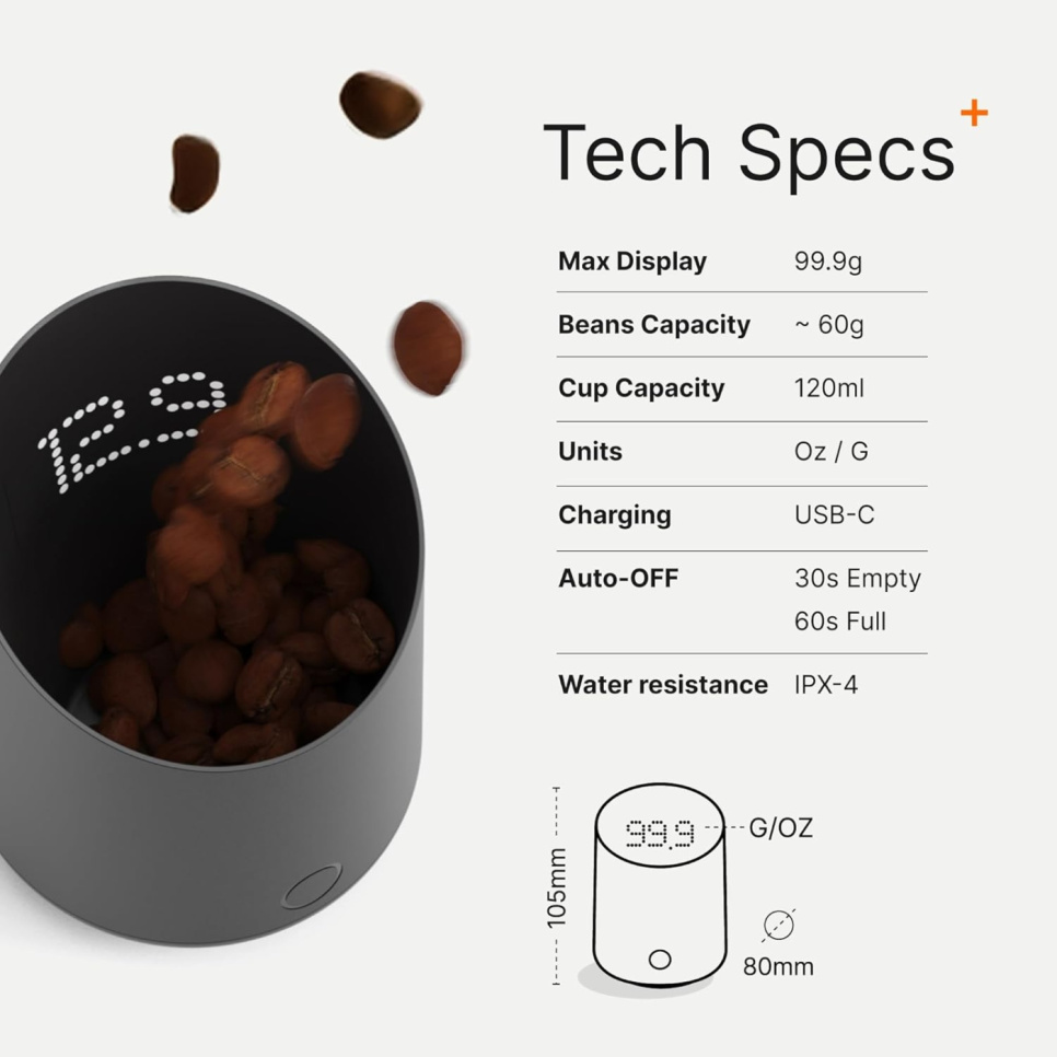 Subminimal SubScale waga do espresso, czarna